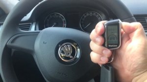 SKODA Rapid автозапуск. Обзор установленной сигнализации StarLine A93 с дистанционным запуском