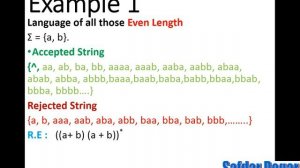 Even Length and ODD Length String Regular Expression | Theory of Automata Tutorial Full  Lecture 39