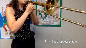 F Major Scale - Trombone