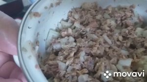 Пирог из слоёного теста с сайрой Очень простой.Очень вкусный ???