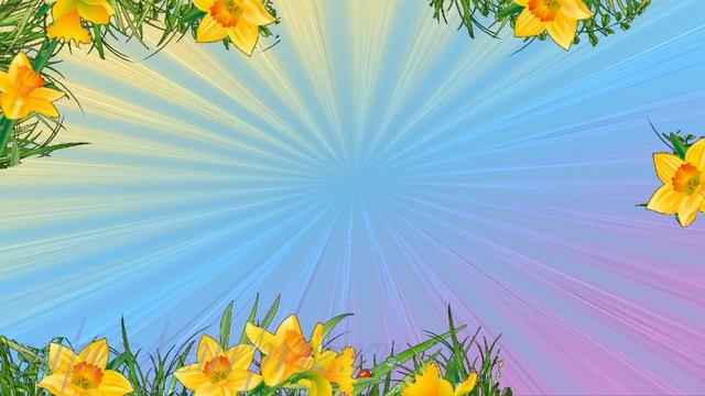 Рисуем рамки из цветов. смотреть онлайн