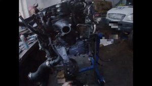 Установка навесного ( СБОРКА ДВ.ОМ651 Mercedes-Benz СПРИНТЕР)