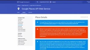 Create Google Places Details Web API key and enable billing.