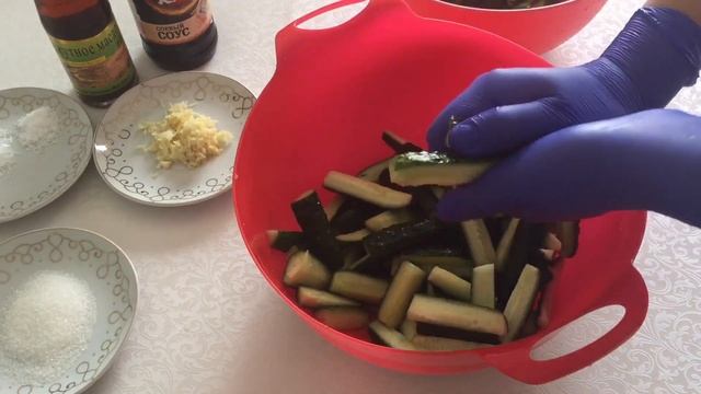Огурцы по корейски. Быстрый салат. Острый салат по корейски без заморочек