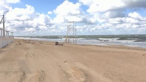 Грязевое озеро и вулкан в ст. Голубицкой.