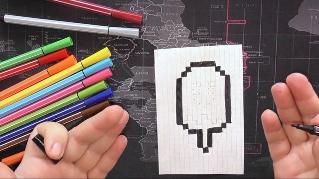 Как нарисовать пиксельку мороженое? Рисуем пиксельку с Маринкой-картинкой смотреть онлайн