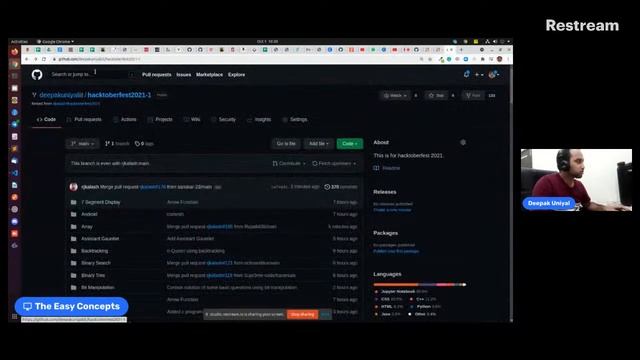 Earn a free T-Shirt - Participate In HacktoberFest 2021 | Learn Git and GitHub | The Easy Concepts смотреть онлайн