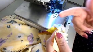 Солнечное платье  в стиле Ампир с кулиской по горловине. Полный пошив на новой Швейной машине.mp4