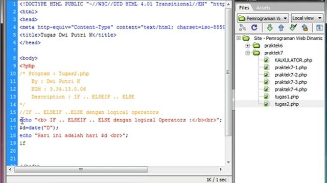 Perintah Logical Operators dengan IF .. ELSEIF .. ELSE di PHP смотреть онлайн