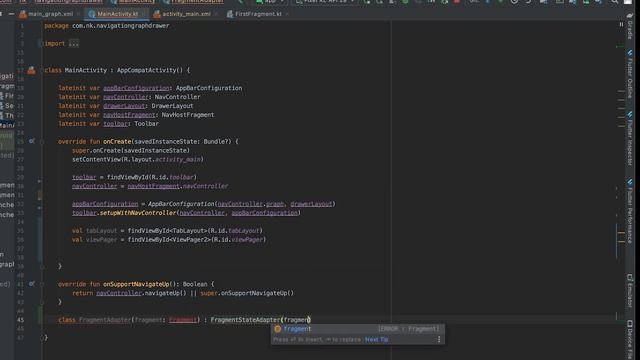TabLayout, ViewPager2 in NavGraph || Kotlin Android Development tutorial смотреть онлайн