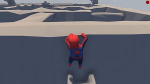 ВОТ КАК НАДО ЛЕТАТЬ В HUMAN FALL FLAT пластилиновые герои Володя Человек Паук и Железный Человек
