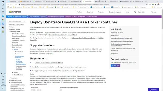 How to Install Dynatrace OneAgent in docker container Environment смотреть онлайн