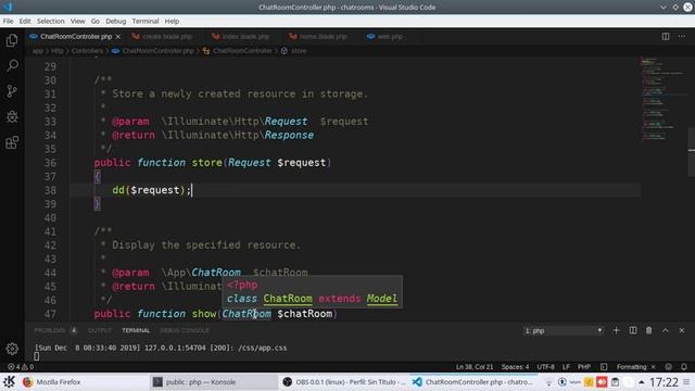 6 Laravel ChatRoom: Crud ChatRoom - Create, Mutators, Subir Archivos смотреть онлайн