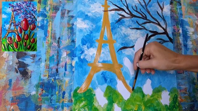 Эйфелева башня и тюльпаны смотреть онлайн