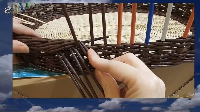 Широкая объёмная Загибка/плетение из газетных трубочек смотреть онлайн