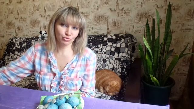 Красим яйца в синей капусте, эффект "космический "???. смотреть онлайн