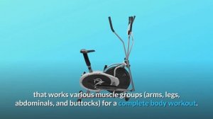 Plasma Fit Elliptical Machine Cross Trainer 2 in 1 Exercise Bike Review