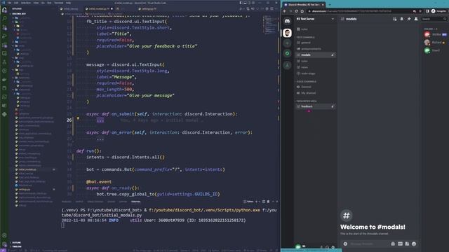 Better interactions with your users thanks to Modals with discord py
