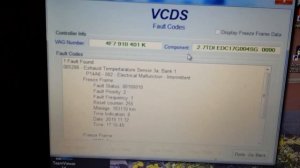 Audi A6 4F 2004-2011 exhaust temperature sensor P14A6 fault code (DPF)