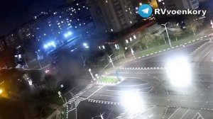 Камера сняла момент падения и взрыва авиабомбы в Белгороде