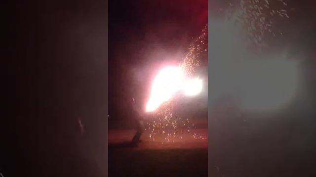 Drunk fireworks show