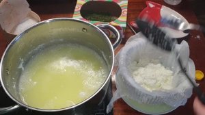 Как сварить адыгейский сыр/сыр из козьего молока с зеленью/How to cook Adyghe cheese/goat cheese