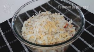 Салат за 5 минут из 3 Ингредиентов! Быстрый САЛАТ с крабовыми палочками и кукурузой. Очень ВКУСНО!
