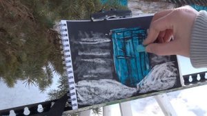 Пленэр масляной и сухой пастелью | Soft Pastels mungyo | Oil pastels
