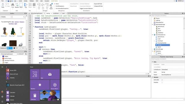 Roblox Advanced Scripting Tutorial: Player Position Saving with DataStores