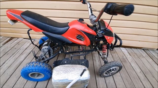 детский квадроцикл из гироскутера смотреть онлайн