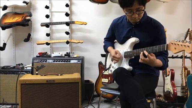 1959 Fender Tweed Pro Amp 5E5-A Stratocaster смотреть онлайн