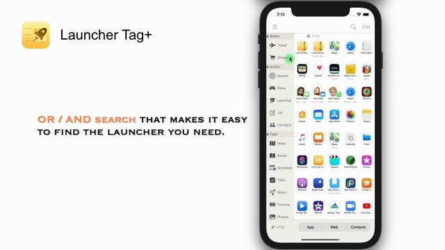 Organize apps by tags | Launcher Tag+ for iPhone & iPad смотреть онлайн