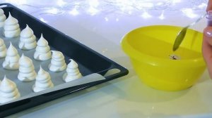 Безе СНЕГОВИК Как приготовить Безе Новогодние СНЕГОВИКИ /// Olya Tortik Домашний кондитер