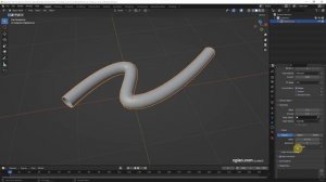 How to make a Curve in Blender | Add point to Curve | Bezier Curve to Mesh