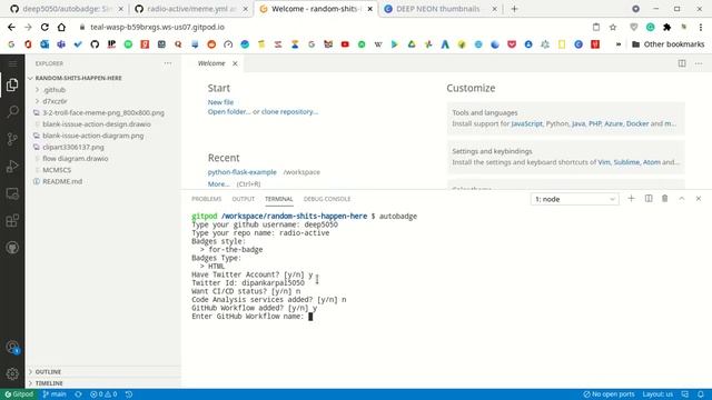 Generate README badges from terminal in bulk смотреть онлайн