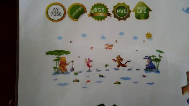 Обзор детской наклейки на стену Винни Пух и друзья смотреть онлайн