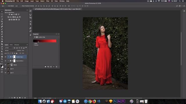 Замена цвета сложных объектов / Красим платье (Выпуск 28) смотреть онлайн