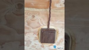 Ретропроводка в деревянном доме. Крыльцо.