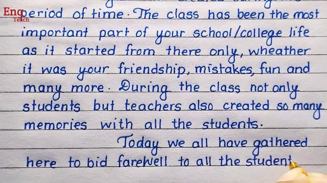 Farewell Speech by Teacher for students | Farewell speech | Farewell speech in English | Eng Teach смотреть онлайн
