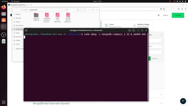 Install MongoDB Compass in ubuntu