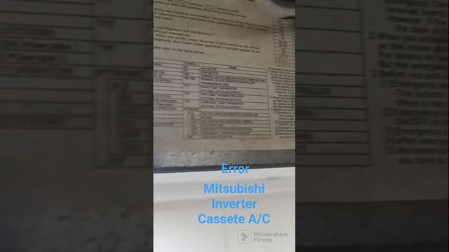 Mitsubishi electric Cassete AC Light blinking Error, Mitsubishi electric cassete ac Troubleshooting