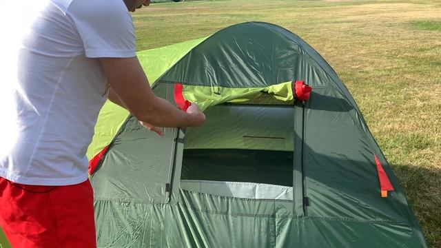 Трехместная палатка Mircamping 1011-3 / Дешевая качественная палатка / Палатка с тамбуром / Рыбалка смотреть онлайн