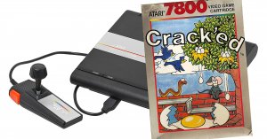Игра в разбитые яйца Cracked на Atari 7800. 8 bit. Проф