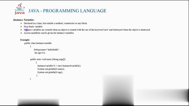 Part3: What is variable and types of variable | Java-Programming language | For beginners in Tamil.