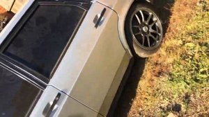 ваз 2109 на 16 колесах вид имеет строгий