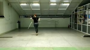 Фланкировка. Шашкой. Связка элементов.