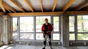 Установка окон. Установка пластиковых окон для лоджии в коттедже. ПВХ-окна. Алкино. Уфа!