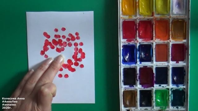 Рисунок-ватные палочки "Сердце". 15(2020) смотреть онлайн