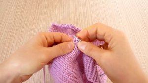 Вяжем спицами шлем с ушками/Knit Balaclava spokes