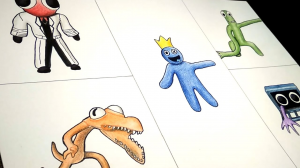 Rainbow Friends - Рисуем радужных друзей от Roblox